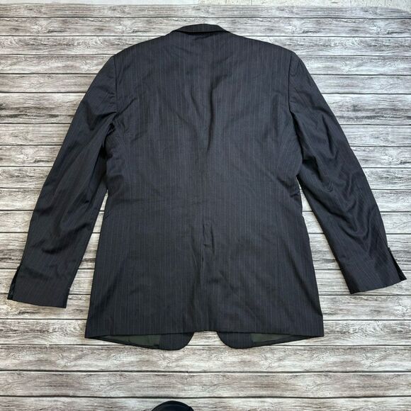 Joseph & Feiss International Men's 2 Button Blazer 44 X-Long Charcoal Grey Gray - Picture 2 of 14